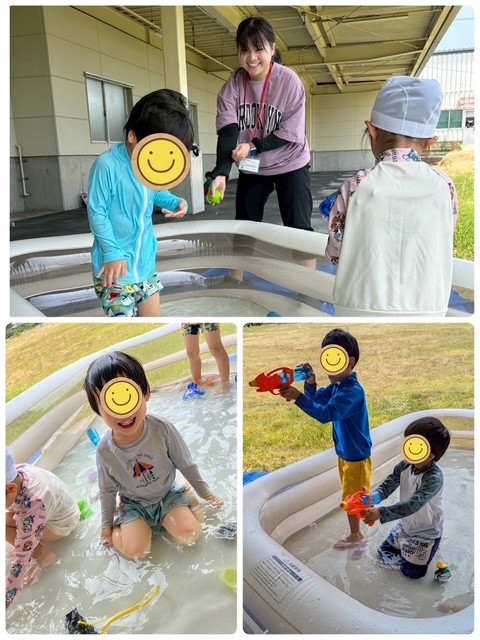 「プール開きだ！」